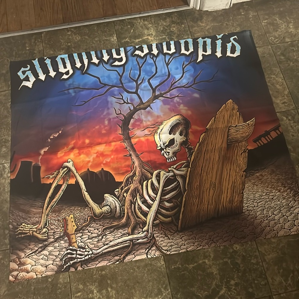 Slightly stoopid wall tapestry flag